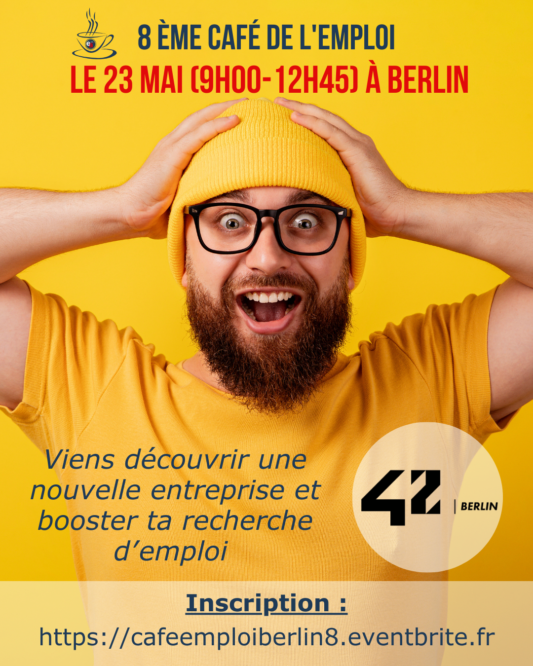 Café de l'emploi le 23 mai à Berlin